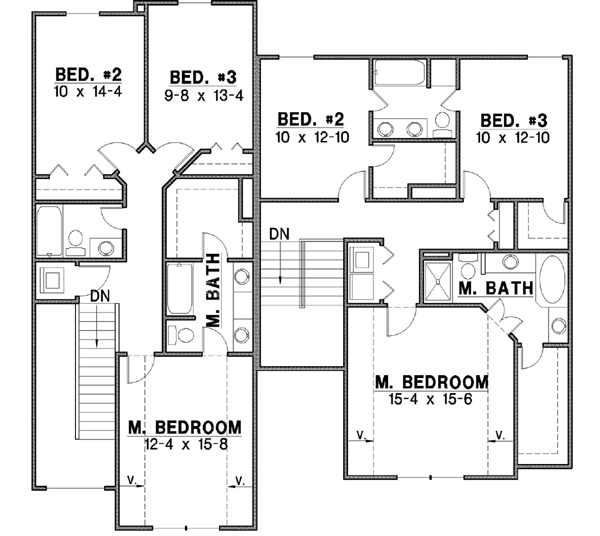 Upper/Second Floor Plan: 21-256