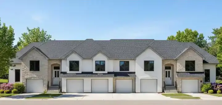 Traditional house plans 21-262 - front exterior, 6,583 sq ft, 15 bed, 10 bath house plans | Monster House Plans