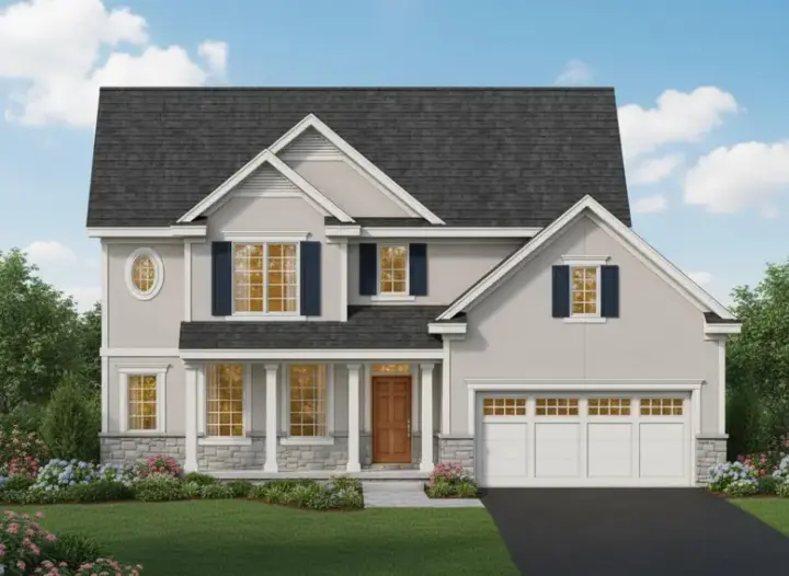 Traditional house plans 21-264 - front exterior, 2,254 sq ft, 4 bed, 3 bath house plans | Monster House Plans