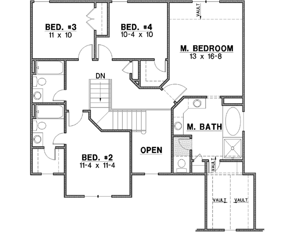 Upper/Second Floor Plan: 21-264