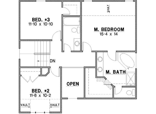 Upper/Second Floor Plan: 21-272