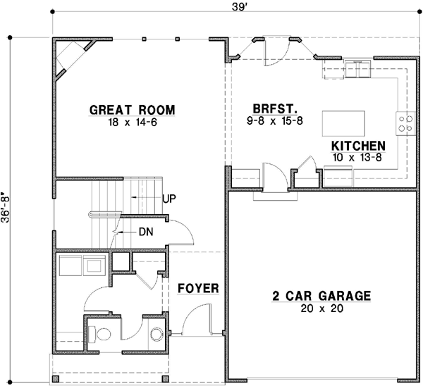 Main Floor Plan: 21-274