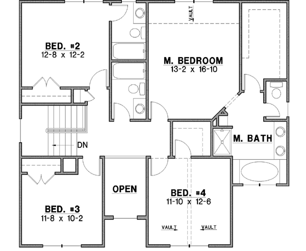 Upper/Second Floor Plan: 21-274