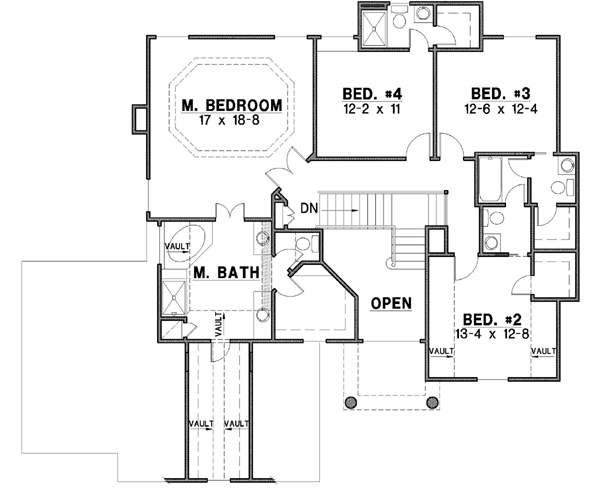 Upper/Second Floor Plan: 21-276