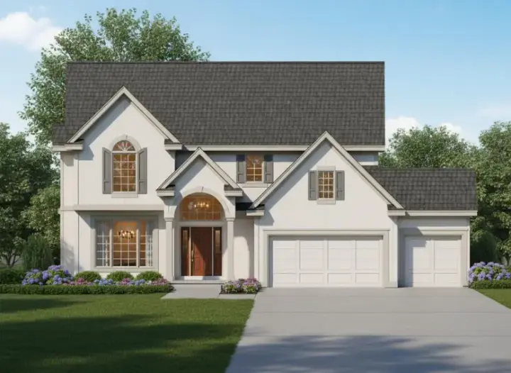 Traditional house plans 21-277 - front exterior, 3,064 sq ft, 4 bed, 4 bath house plans | Monster House Plans