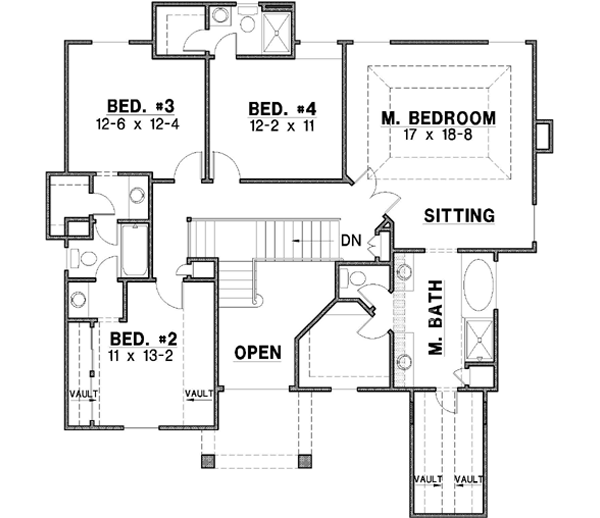 Upper/Second Floor Plan: 21-278