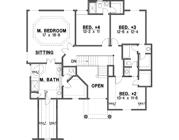 Upper/Second Floor Plan: 21-279