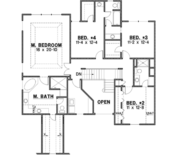 Upper/Second Floor Plan: 21-280