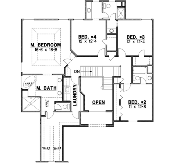 Upper/Second Floor Plan: 21-281