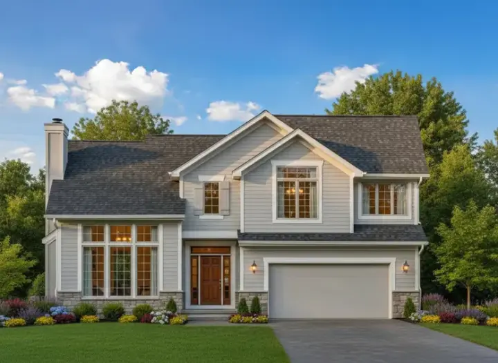 Traditional house plans 21-282 - front exterior, 1,896 sq ft, 3 bed, 2 bath house plans | Monster House Plans