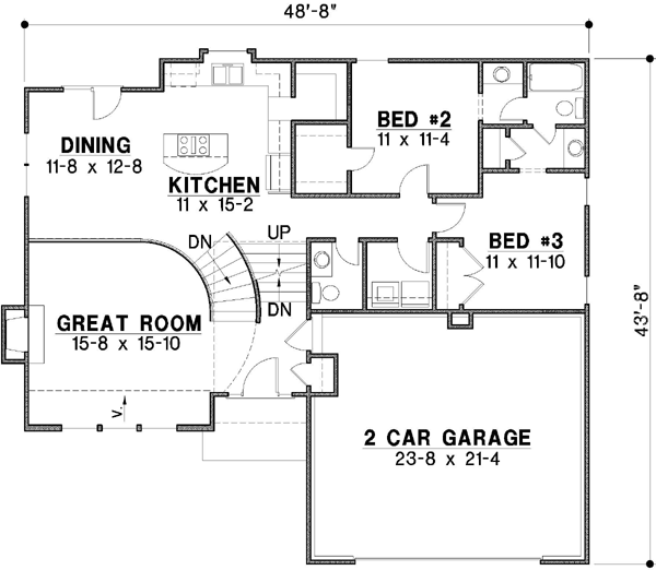 Main Floor Plan: 21-284