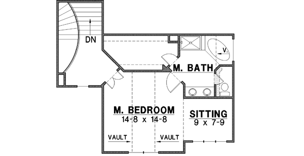 Upper/Second Floor Plan: 21-284