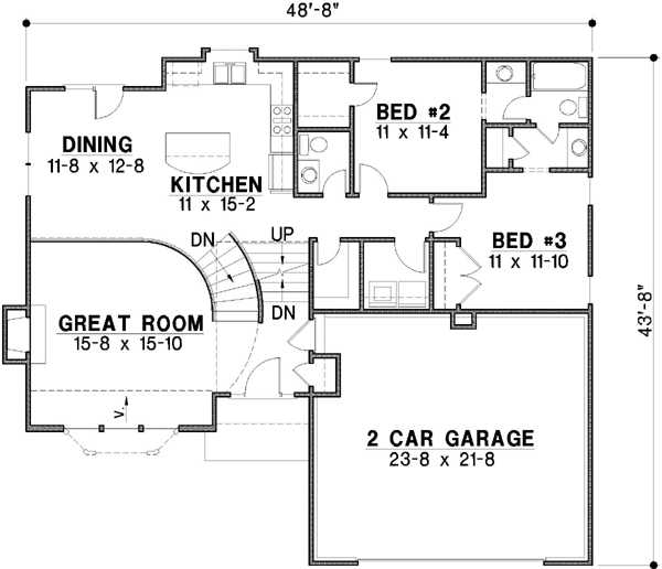 Main Floor Plan: 21-285