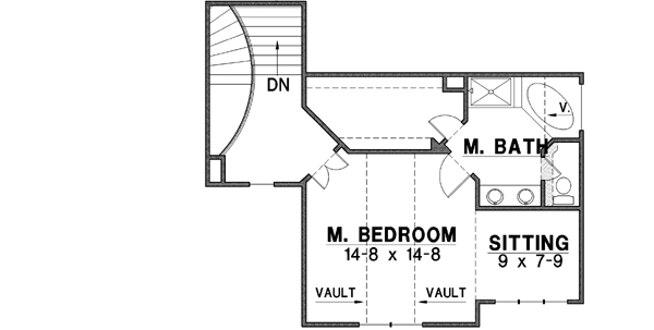 Upper/Second Floor Plan: 21-285