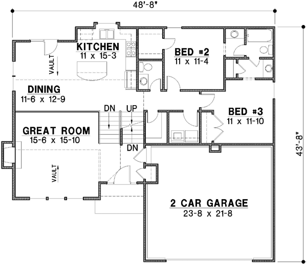 Main Floor Plan: 21-286