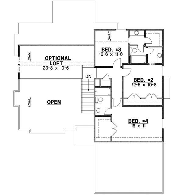 Upper/Second Floor Plan: 21-290