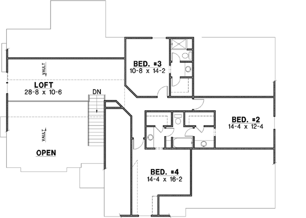 Upper/Second Floor Plan: 21-291