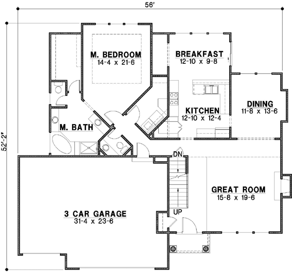 Main Floor Plan: 21-292
