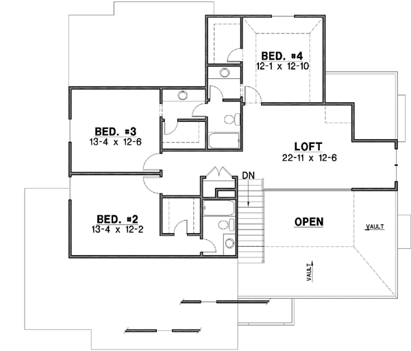 Upper/Second Floor Plan: 21-292