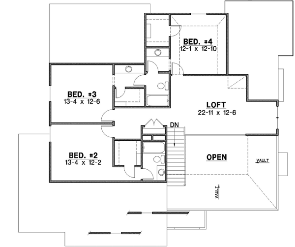 Upper/Second Floor Plan: 21-293