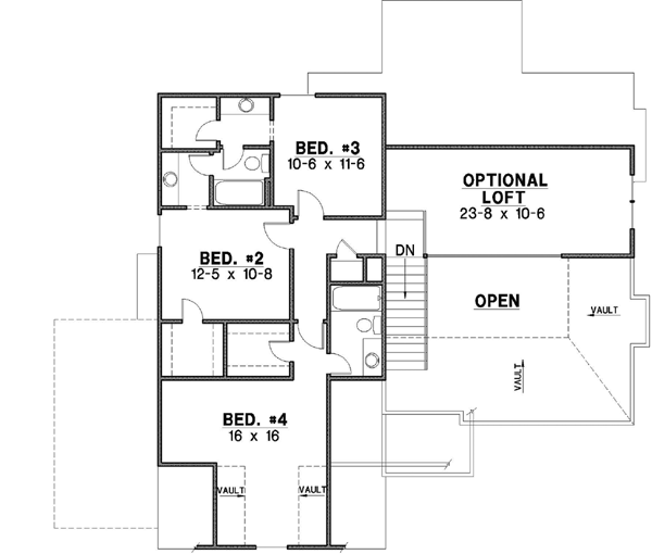 Upper/Second Floor Plan: 21-294