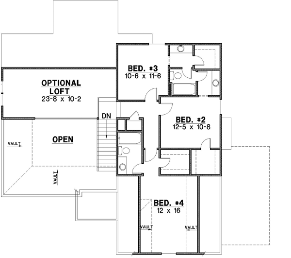Upper/Second Floor Plan: 21-295