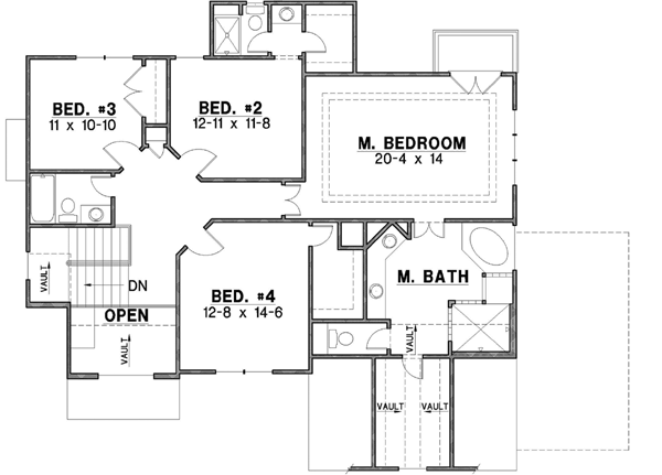 Upper/Second Floor Plan: 21-296