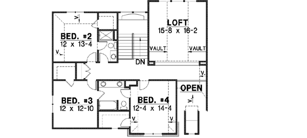 Upper/Second Floor Plan: 21-299
