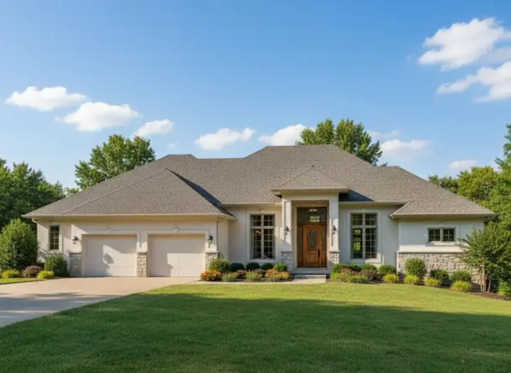 Traditional house plans 21-300 - front exterior, 4,105 sq ft, 3 bed, 3 bath house plans | Monster House Plans