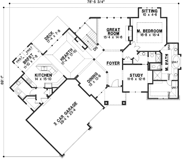 Main Floor Plan: 21-300