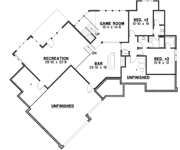 Lower Floor Plan: 21-302