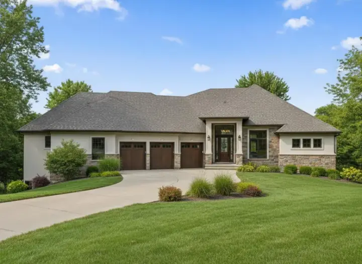 Traditional house plans 21-303 - front exterior, 4,919 sq ft, 4 bed, 5 bath house plans | Monster House Plans