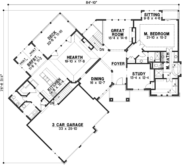 Main Floor Plan: 21-303