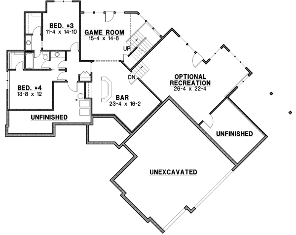 Lower Floor Plan: 21-304