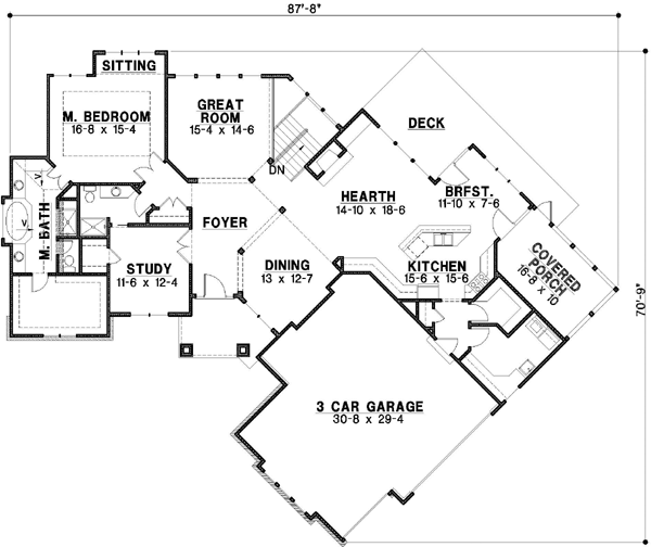 Main Floor Plan: 21-304