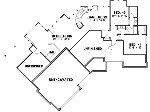 Lower Floor Plan: 21-305
