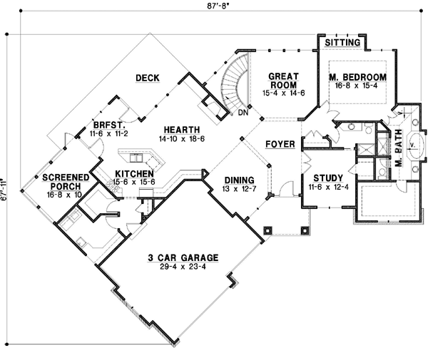 Main Floor Plan: 21-305