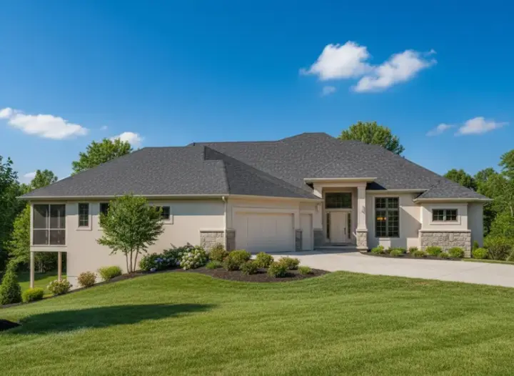 Traditional house plans 21-306 - front exterior, 4,262 sq ft, 4 bed, 3 bath house plans | Monster House Plans