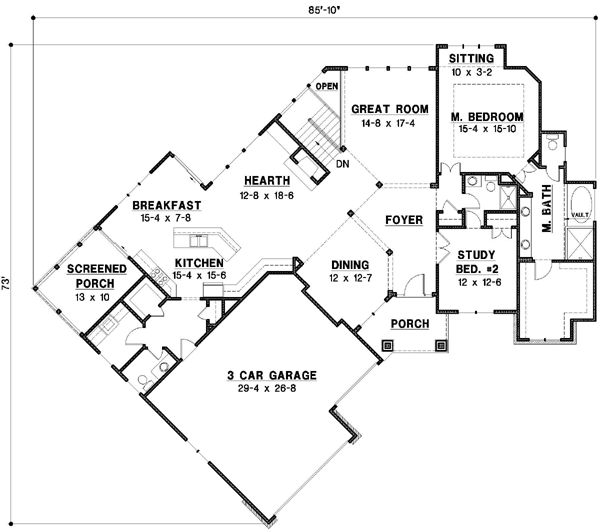 Main Floor Plan: 21-306