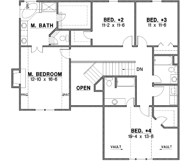 Upper/Second Floor Plan: 21-308
