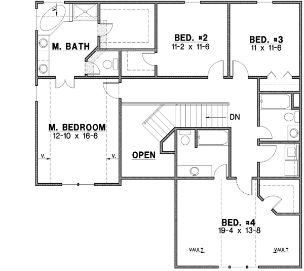 Upper/Second Floor Plan: 21-309