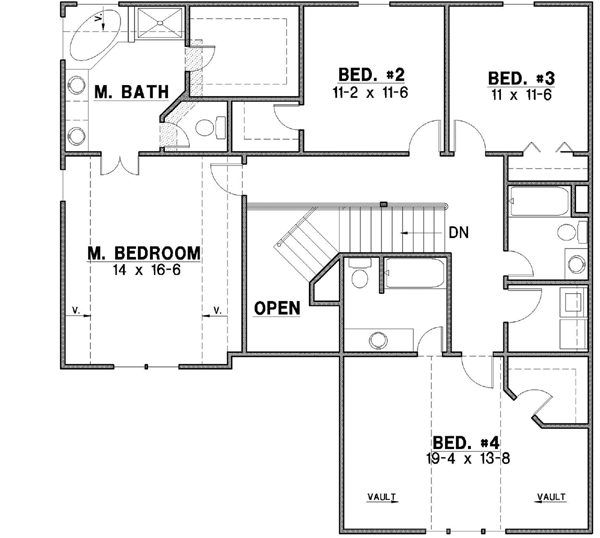 Upper/Second Floor Plan: 21-310