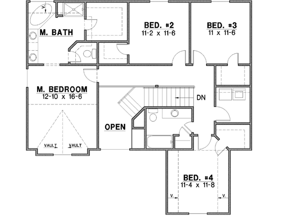 Upper/Second Floor Plan: 21-311