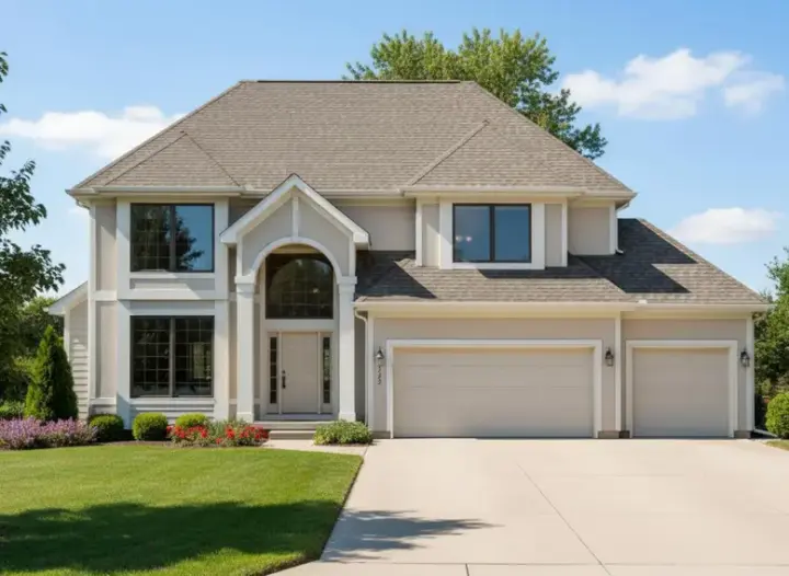 Traditional house plans 21-312 - front exterior, 2,217 sq ft, 4 bed, 2 bath house plans | Monster House Plans