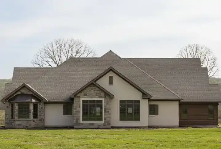 Traditional house plans 21-313 - front exterior, 9,098 sq ft, 16 bed, 12 bath house plans | Monster House Plans