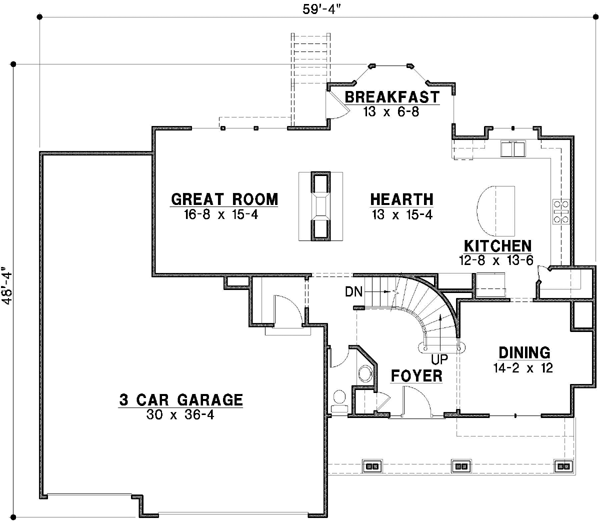 Main Floor Plan: 21-315