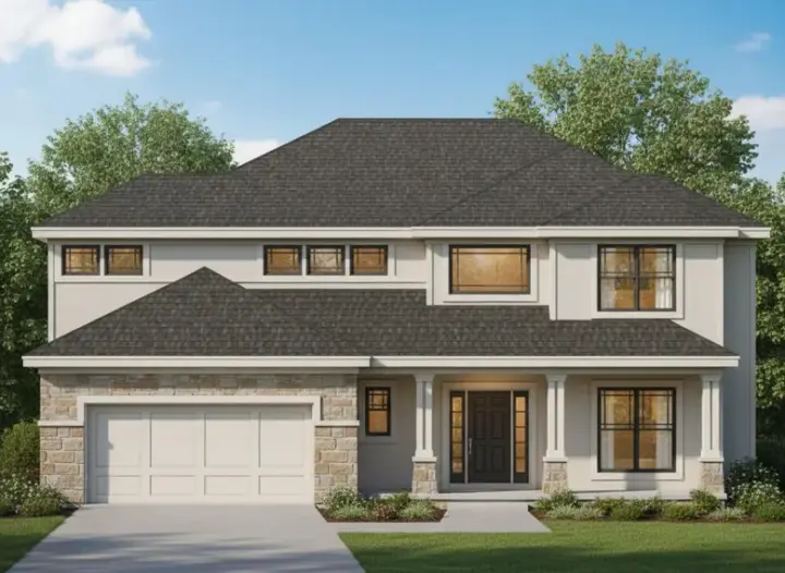 Traditional house plans 21-316 - front exterior, 2,582 sq ft, 4 bed, 3 bath house plans | Monster House Plans