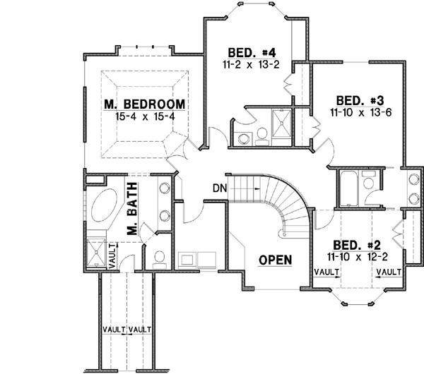 Upper/Second Floor Plan: 21-317