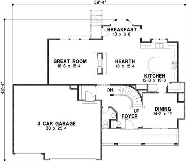 Main Floor Plan: 21-318