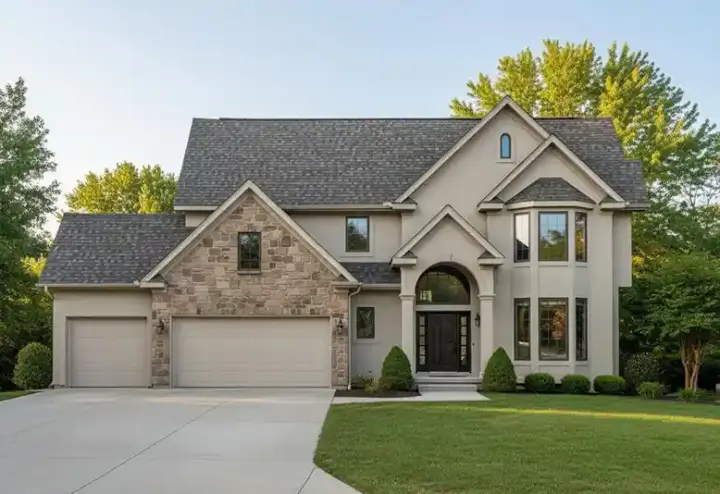 Traditional house plans 21-320 - front exterior, 2,560 sq ft, 4 bed, 3 bath house plans | Monster House Plans